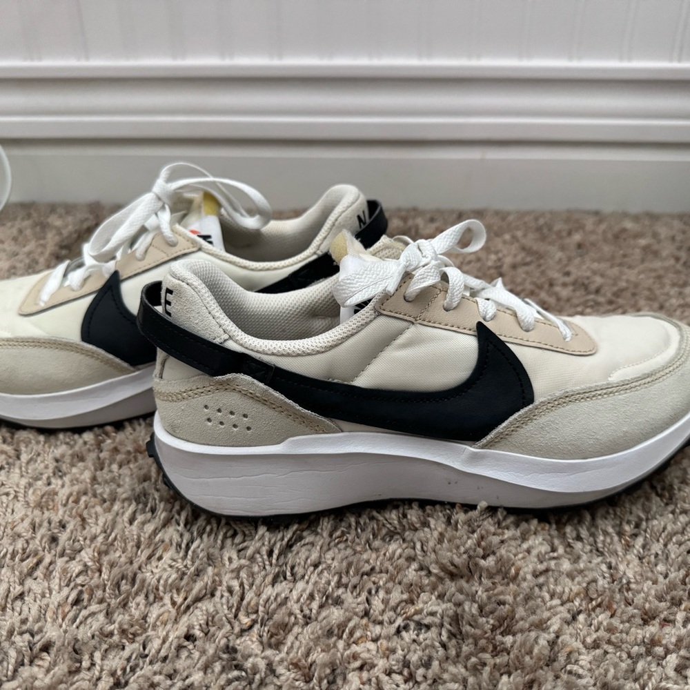 Nike Cream and Black Sneakers